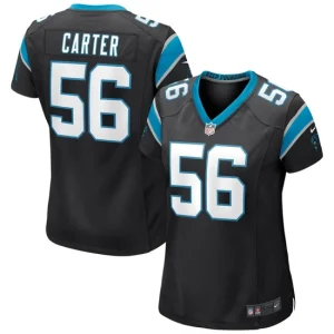 Womens Carolina Panthers Jermaine Carter Nike Black Game Jersey