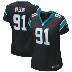 Womens Carolina Panthers Kevin Greene Nike Black Game Retired Player Jersey