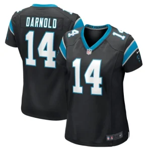 Womens Carolina Panthers Sam Darnold Nike Black Game Jersey