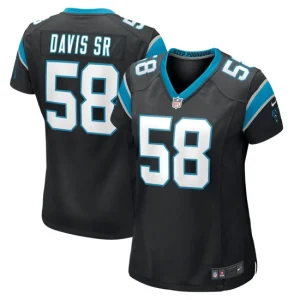 Womens Carolina Panthers Thomas Davis Sr. Black Nike Player Jersey