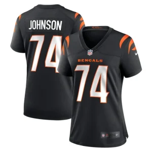 Womens Cincinnati Bengals Fred Johnson Nike Black Game Jersey