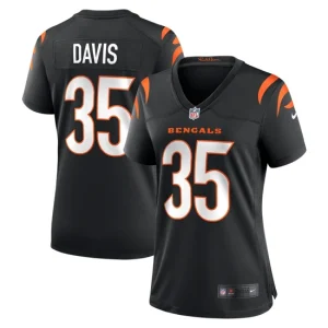 Womens Cincinnati Bengals Jalen Davis Nike Black Game Player Jersey