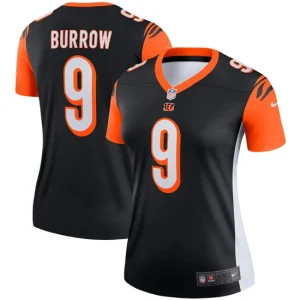 Womens Cincinnati Bengals Joe Burrow Nike Black Legend Player Jersey