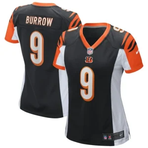 Womens Cincinnati Bengals Joe Burrow Nike Black Team Game Jersey