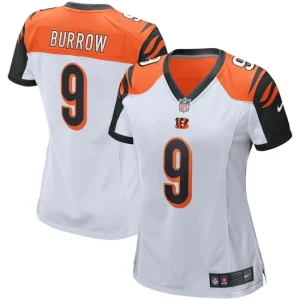 Womens Cincinnati Bengals Joe Burrow Nike White Player Game Jersey