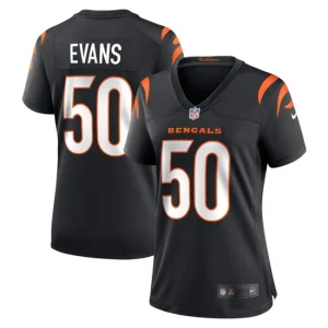 Womens Cincinnati Bengals Jordan Evans Nike Black Game Jersey