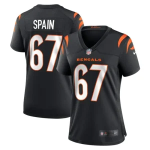 Womens Cincinnati Bengals Quinton Spain Nike Black Game Jersey