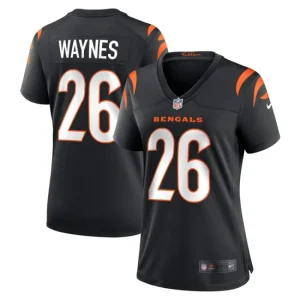 Womens Cincinnati Bengals Trae Waynes Nike Black Game Jersey