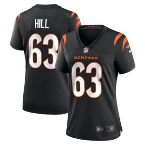 Womens Cincinnati Bengals Trey Hill Nike Black Game Jersey