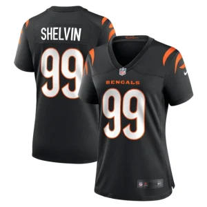 Womens Cincinnati Bengals Tyler Shelvin Nike Black Game Jersey