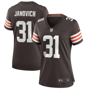 Womens Cleveland Browns Andy Janovich Nike Brown Player Game Jersey