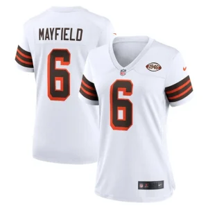 Womens Cleveland Browns Baker Mayfield Nike White 1946 Collection Alternate Game Jersey