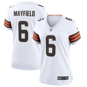 Womens Cleveland Browns Baker Mayfield Nike White Game Jersey