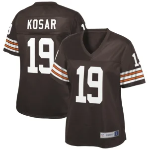 Womens Cleveland Browns Bernie Kosar NFL Pro Line Brown Retired Player Jersey