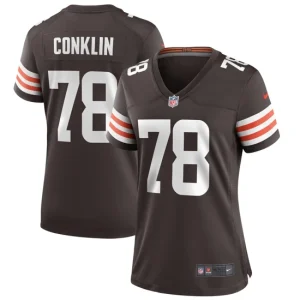 Womens Cleveland Browns Jack Conklin Nike Brown Player Game Jersey