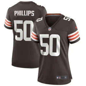 Womens Cleveland Browns Jacob Phillips Nike Brown Game Jersey