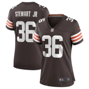 Womens Cleveland Browns M.J. Stewart Jr. Nike Brown Game Jersey