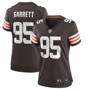 Womens Cleveland Browns Myles Garrett Nike Brown Game Player Jersey