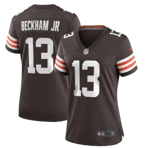 Womens Cleveland Browns Odell Beckham Jr. Nike Brown Game Jersey