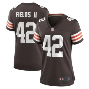 Womens Cleveland Browns Tony Fields II Nike Brown Game Jersey