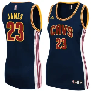 Womens Cleveland Cavaliers 23 Lebron James Navy New Swingman Fashion Jersey