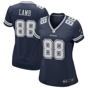 Womens Dallas Cowboys CeeDee Lamb Nike Navy Game Jersey