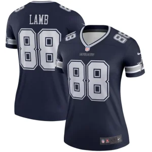 Womens Dallas Cowboys CeeDee Lamb Nike Navy Legend Jersey