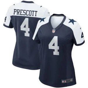 Womens Dallas Cowboys Dak Prescott Nike Navy Alternate Game Team Jersey