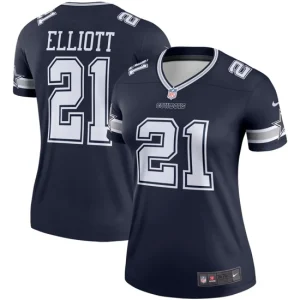 Womens Dallas Cowboys Ezekiel Elliott Nike Navy Legend Player Jersey