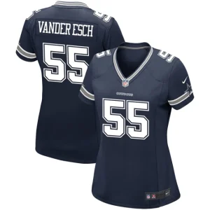 Womens Dallas Cowboys Leighton Vander Esch Nike Navy Game Player Jersey