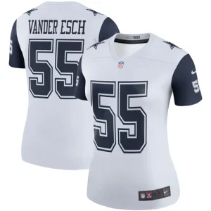 Womens Dallas Cowboys Leighton Vander Esch Nike White Color Rush Legend Player Jersey