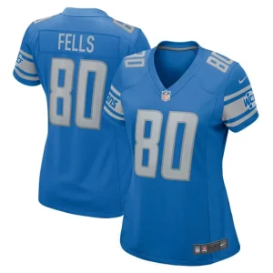 Womens Detroit Lions Darren Fells Nike Blue Game Player Jersey