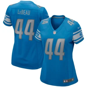 Womens Detroit Lions Dick LeBeau Nike Blue Game Retired Player Jersey