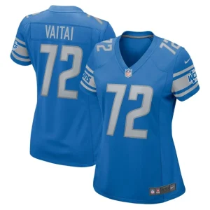 Womens Detroit Lions Halapoulivaati Vaitai Nike Blue Game Jersey