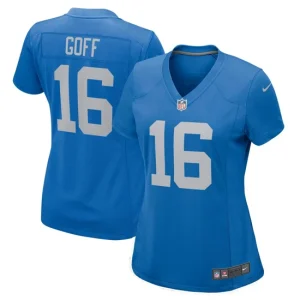 Womens Detroit Lions Jared Goff Nike Blue Game Player Jersey