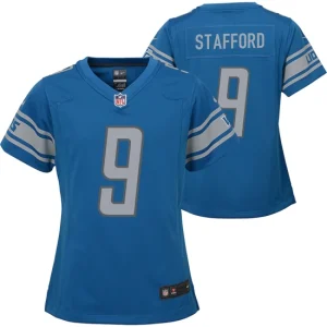 Womens Detroit Lions Matthew Stafford Nike Blue Team Game Jersey