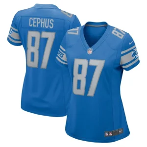 Womens Detroit Lions Quintez Cephus Nike Blue Game Jersey