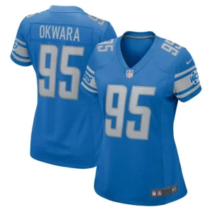 Womens Detroit Lions Romeo Okwara Nike Blue Game Jersey