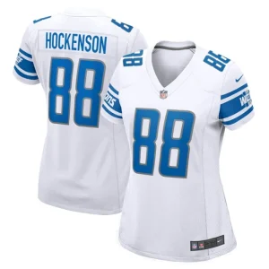 Womens Detroit Lions T.J. Hockenson Nike White Game Jersey