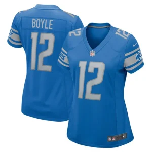 Womens Detroit Lions Tim Boyle Nike Blue Game Player Jersey