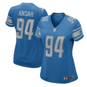 Womens Detroit Lions Ziggy Ansah Nike Blue 2017 Game Jersey