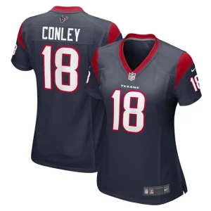 Womens Houston Texans Chris Conley Nike Navy Game Jersey