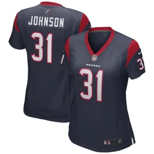 Womens Houston Texans David Johnson Nike Navy Game Player Jersey