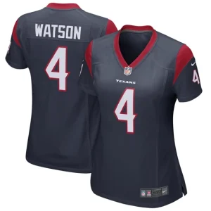 Womens Houston Texans Deshaun Watson Nike Navy Game Player Jersey