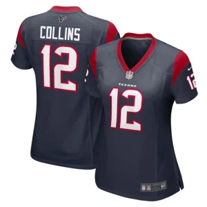 Womens Houston Texans Nico Collins Nike Navy Game Jersey