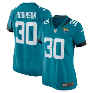 Womens Jacksonville Jaguars James Robinson Nike Teal Nike Game Jersey