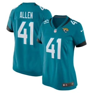 Womens Jacksonville Jaguars Josh Allen Nike Teal Nike Game Jersey