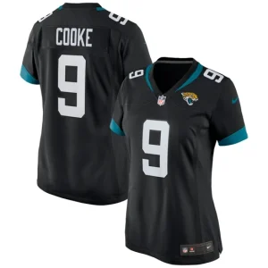 Womens Jacksonville Jaguars Logan Cooke Nike Black Game Jersey