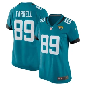 Womens Jacksonville Jaguars Luke Farrell Nike Teal Nike Game Jersey