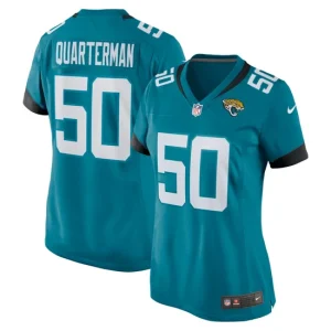 Womens Jacksonville Jaguars Shaquille Quarterman Nike Teal Nike Game Jersey